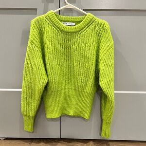 Zara knit green sweater